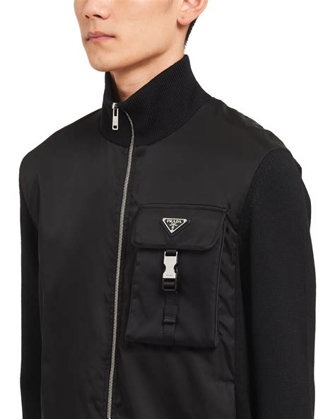 prada cardigan mens|prada nylon wrap cardigan.